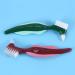 Bycuff Premium Hard Prosthesis Brush Set 2-Piece Multi-Layered Bristles & Portable Double-Sided Cleaning Toothbrush for Dentures - Buy Online on GoSupps.com