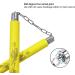 Ausemku Safe Foam Rubber Training Nunchucks with Steel Chain - Yellow - Buy Online on GoSupps.com