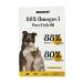 Monspet 88% Omega-3 Pure Fish Oil for Dogs and Cats Cardiovascular Support Brain Function Joint Health and Overall Well-Being. 60 Capsules
