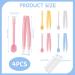 IBEIKE Contact Lens Applicator Soft Lenses - 4 Pack Contact Lenses Remover Tool with Storage Case Silicone Suction Stick Handler & Tweezers for Home Travel Outgoing - Buy Online on GoSupps.com