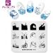 KADS Ocean Nail Stamping Plate - DIY Manicure Stencil Tool (NA011) - Buy Online on GoSupps.com