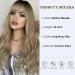 26'' Ombre Blonde Long Wavy Curly Wig with Bangs - Synthetic Protein Fiber Hair Replacement for Women - Ideal for Cosplay, Costume and Halloween - Buy Online on GoSupps.com