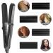 CCKEYIN 4-in-1 Crepe Iron for Hair - Ceramic Hair Straightener Curler & Crimper with Temperature Control - Multi-Style Smooth Iron in Black - Buy Online on GoSupps.com