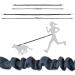 Aiqeer Hands Free Dog Leash Orange Adjustable Waist Belt and Grey Retractable Bungee Leash Jogging Dog Leash with Reflective Stitching - Buy Online on GoSupps.com