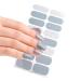 20 Pcs Semi Cured Gel Nail Strips With Soft Glossy Gel Finish Long Lasting Nail Wraps Glitter Gel Nail Stickers Convenient And Easy To Use Nail Sticker Ze0532