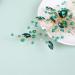 Rhinestone Hair Side Combs Wedding Crystal Hair Combs Bridesmaid Hair Pieces Flower Headpiece on Comb Mother of The Bride Hair Accessories Green - Buy Online on GoSupps.com
