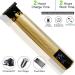 Pro Hair Clipper Bald Hair Clipper Trimmer Men's Rechargeable Lawn Mower T-Shaped Contour Hair Clipper Shaver Old-Fashioned Hair Clipper Cordless(Gold) - Buy Online on GoSupps.com