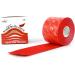 Nasara Original Kinesiology Tape - Box of 6 - 5cm x 5m - Red - Ideal for Sports & Medical Use | International Shipping - Buy Online on GoSupps.com