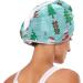Microfiber Hair Drying Towel for Women - Christmas Snowman Motif 2 Pack - Quick Drying Hair Turban with Buttons - Buy Online on GoSupps.com