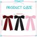 GWAWG 3PCS Bowknot Hair Clips - Elegant Black Loop Clips with Satin Bows for Women & Girls | Perfect French Hair Clipping - Buy Online on GoSupps.com