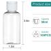 100 Pack 50ML Clear Travel Size Plastic Bottles with Flip Cap - Refillable Toiletry/Cosmetic Containers - Buy Online on GoSupps.com