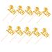 ERINGOGO 10pcs Graduation Cap Appetizer Pick Graduation Party Cupcake Toppers 2024 Appetizer Picks Graduation Party Decorations 2024 Graduation Cupcake Picks Wood The Banner Paper Cup