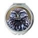 Mirror makeup mirror owl flying Waldkauz Hera pocket mirror portable mirror