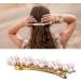 CLSSLVVBN Elegant Pearl Spring Hair Clips Pin For Women Girls Versatile Hairpins For Any Occasion Girls Elegant Barrettes Hairpins E8407White Diamonds - Buy Online on GoSupps.com