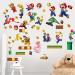 Finedeco Super Mario Wall Stickers - 4 Sheets of Vinyl Stickers for Room Decoration - Buy Online on GoSupps.com