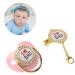 Stylish Rhinestone Silicone Baby Pacifier - Perfect for 6-18 Months | Pink Baby Utensils - Buy Online on GoSupps.com