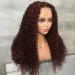 Nadula 10A Brazilian Reddish Brown Jerry Curly Lace Front Wig 24inch - Buy Online on GoSupps.com