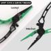 Mouhike Long Nose Fishing Pliers - Stainless Steel Hook Remover and Braid Cutter for Freshwater and Saltwater Fishing - Green Pliers Only - Buy Online on GoSupps.com