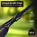 Vigel Camping Hammock - Durable Single/Double Hammock for Outdoor Adventures - Portable Tree Hammock in Black & Grey - Heavy Duty Camping Accessories for Travel, Hiking - Large Size - Buy Online on GoSupps.com