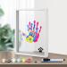 DIY Families Hand Print Set Transparent Families Handprint Baby Photo Frame Set Diy Handicrafts From Wood Souvenirs Gifts For Farming and Freshly Baked Parents with 6 Acrylic Colors
