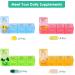 Weekly Pill Organizer 4 Times a Day | Water-Resistant Pill Box for International Shipping - Buy Online on GoSupps.com