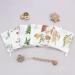 Lifetree Baby Muslin Washcloths - 6 Soft Bamboo Cotton Towels for Boys & Girls 26x26 cm Adorable Forest Animals - Buy Online on GoSupps.com