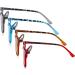 CessBlu Ladies Oversize Reading Glasses - 4 Pairs Large Square Eyeglasses for Women - 4.0x Magnification - Buy Online on GoSupps.com