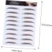 FRCOLOR 16 Pcs Eyebrow Stickers Waterproof Makeup False Eyebrows Dark Brown Imitation Eyebrow 4d Shaping - Buy Online on GoSupps.com