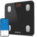 Renpho body fat scale Bluetooth personal scale digital with app smart scale with body fat and muscle mass BMI weight muscle mass water protein skeletal muscle bone weight BMR black black 270mm/10.6 "