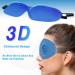 Contoured Sleep Mask - Adjustable Strap & Buckle Lock for Ultimate Comfort - Light Blocking & Travel Pouch Included - Blue - Buy Online on GoSupps.com