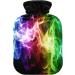 Colorful 2L Heat Bottle | Soft Plush Cover | Winter Hot Water Bottle for Kids & Adults | Hand & Feet Warmer - Buy Online on GoSupps.com