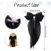 Silky Satin Hair Bows 2 PCS Big Black Bow and White Bow Set Bowknot Metal Spring Clip Oversized Long Tail Hair Ribbons Ponytail Holder French Barrettes Hair Accessories for Women Christmas Gifts 2 Pcs Black & White - Buy Online on GoSupps.com