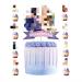 25pcs Taylor Singer Cake Topper with 1pcs Cake Topper and 24pcs Cupcake Toppers for Taylor Birthday Party Decorations Supplies