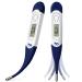 Femometer Digital Thermometer Oral Thermometer for Adults and Kids with Flexible Tip Accurate Readings Oral Rectal Underarm Thermometer with Celsius/Fahrenheit