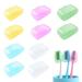 Toothbrush protective cover toothbrush protective cap toothbrush cover toothbrush cover portable travel toothbrush cover toothbrush cover toothbrush cap for home office hotel 10 PCs