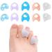 10 pieces toe spreader Little toe gel toe separator silicone toe spreader small toe gel toe Spreaders for overlapping toes hammer toes pain relief for feet women and men