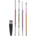 iplusmile Ear Pick Earwax Removal Kit Ear Scoop Picking Tool Stainless Steel Ear Scoop Suit with a Cleaning Brush and Plastic Box Ear Wax Removal Tool for Women Men Adults