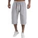 Buy Men's Solid Linen Summer Shorts & Chino Pants - Cotton & Linen Styles in Black Beige A1-Gray - International Shipping Available - Buy Online on GoSupps.com
