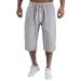 Shorts men reell color pants solid linen summer men cotton pants and men's pants real skin shorts men black cotton chino pants men beige linen summer pants men long linen a1-gray 3xl
