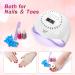 168W UV LED Nail Lamp | Quick-Drying Nail Dryer with 4 Timers | Automatic Sensor UV Light for Nails | Ideal for UV Resin & Gel Polish - Buy Online on GoSupps.com
