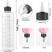 BESARME 2 Pack 8.5oz Hair Oil Applicator Bottles | Plastic Squeeze Bottle with Twist-On Top Cap and Clear Graduated Scale - Buy Online on GoSupps.com