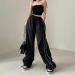 WILLBEST Women's Causal Oversized Cotton Jogging Sports Joggers Sweatpants Cuffed Trouser with Pockets Running Lounge Pants Tracksuit Bottoms 4005-djufh-black-3 M - Buy Online on GoSupps.com