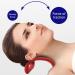 Weikeya Cervical Traction Stretcher - Light Pain Relief Pillow for Home Use | Anti-Deformation Curvature (Red) - Buy Online on GoSupps.com
