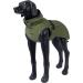 Rukka Pets STREAMY ECO Raincoat for Dogs - Dark Olive Green | Durable & Stylish Pet Rain Gear - Buy Online on GoSupps.com