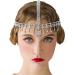 IYOU Women 1920s Headband Rhinestone Silver Head Chain Tassel Wedding Headpiece Gatsby Party Hair Pieces Jewelry for Bride and Bridesmaid - Buy Online on GoSupps.com