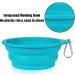 SLSON 2-Part Foldable Dog Bowls - Travel & Camping 600ml Lightweight Plastic for Dogs & Cats | Blue & Green - Buy Online on GoSupps.com