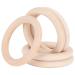 20 Pieces Natural Wooden Teething Rings | Unfinished Baby Toys | DIY Teether Circles (70mm) - Safe & Non-Toxic - Buy Online on GoSupps.com