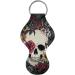 Skull Floral Neoprene Keychain Sleeve with Hand Sanitizer Holder - Women's Key Chain Clip On - Buy Online on GoSupps.com