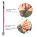 Professional Stainless Steel Cuticle Trimmer & Pusher - Sharp Double Spring Cuticle Nippers for Nail Care (Pink) - Buy Online on GoSupps.com