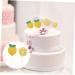 Abaodam 72 pcs Lemon Cake Toppers birthday cupcake topper birthday toppers for cakes gold decor summer ornaments gold trim birthday cake decorations baby paper cup party supplies - Buy Online on GoSupps.com